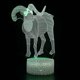 thumbnail image 1 of 3d Lamps With Remote Control, Led Lamp 16 Color Light Dimmable Touch Switch Usb / Battery Insert, Bi, 1 of 5