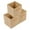 Khaki, variant on Unique Bargains Set of 3 Fabric Closet Organizers with Handles Beige 11*11*11in