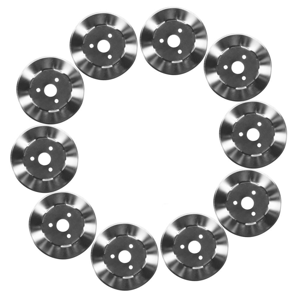 lolly-U 10pcs Wave Rotary Blade For Quilting,Scrap Booking,Leather,Vinyl Etc 45mm 