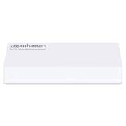 Manhattan 8-Port Gigabit Ethernet Switch with Power-Saving Energy Efficient Ethernet Technology - White