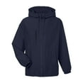 thumbnail image 4 of Harriton M73 Unisex Flex Twill Hooded Jacket-Dark Navy-3XL, 4 of 6