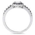 thumbnail image 2 of Pompeii 1ct Black & White Diamond Engagement Ring 14K White Gold (H/I,I1-I2), 2 of 2