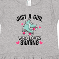 thumbnail image 4 of Inktastic Just a Girl Who Loves Skating Girls Toddler Dress, 4 of 5
