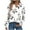 1-white button shirts for women, variant on UPPADA Fall Blouses for Women Trendy Long Sleeve Henley Shirts Floral Print V Neck Tunic Tops Loose Dressy Button Front Blouses Boho Trendy Shirt Fall White,L
