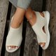 thumbnail image 4 of MKLEKYY Sandalias de Piso para Mujer, Sandalias deportivas Transpirables Informales de Suela Gruesa de Talla Grande para Mujer, 4 of 5