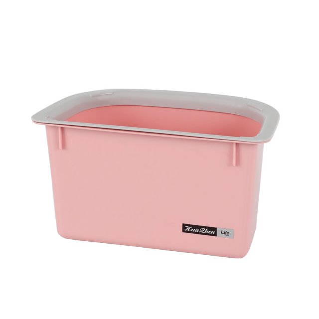 Hogar cocina creativa colgante papelera torage cesta de papel dormitorio sin tapa 5866 rosa