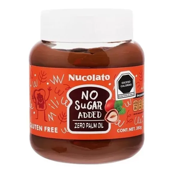 Crema De Avellanas Con Cacao 350g Nucolato Sin Azúcar Keto