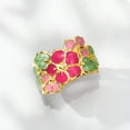 thumbnail image 5 of Ross-Simons Italian Multicolored Enamel Flower Ring in 14kt Yellow Gold, Women's, Adult, 5 of 6