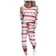 thumbnail image 4 of Conjunto de dos piezas con estampado navideño para mujer, jersey de manga larga con cuello redondo, Tops, pantalones largos, chándales, chándales Fridja  hfkajh100177, 4 of 7
