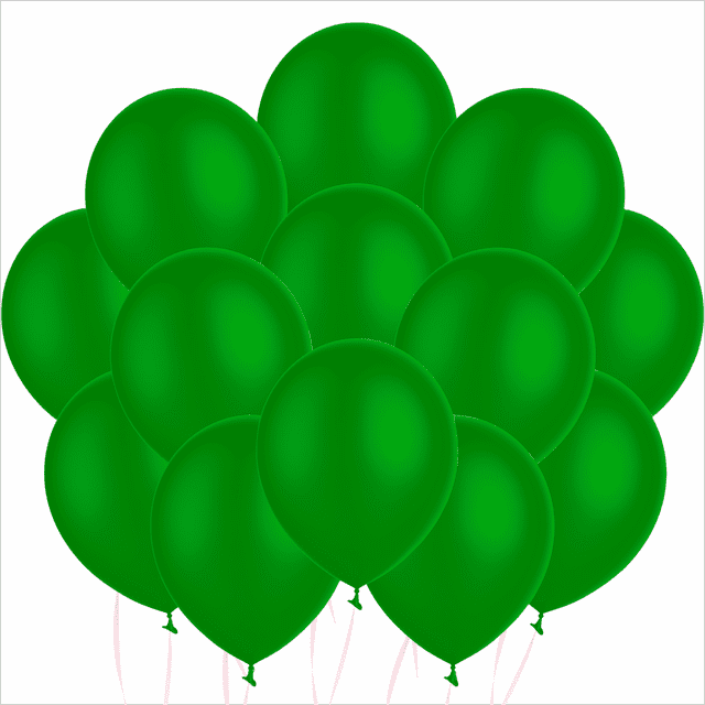 Globos verdes de 12 pulgadas (100 pzas)