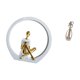 thumbnail image 5 of Figura De Niña, Estatua De Mujer, Centro De Mesa, Dormitorio, Regalo Para Lectores, Estantería, Escultura Abstracta De Granja, Amantes Besándose, Colección De Arte De Aniversario, Adorno,, 5 of 8