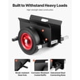 thumbnail image 6 of Panel Dolly 1000 lbs Capacity Adjustable Clamp Cart with 10 Inch Rubber Wheels for Drywall Steel Panels Mattress Doors Black, 6 of 6