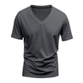 thumbnail image 2 of Men's T Shirts Short Sleeve Classic V Neck T-Shirt Casual Summer Basic Tee Shirt, 2XL, 2 of 8