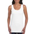thumbnail image 2 of Gildan Lds Softstyle Tank Wht, 2 of 2