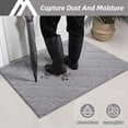 thumbnail image 3 of FloorHug Indoor Doormat 32"x48", Soft and Absorbent Door Mat Non-Slip, Dirt Trapper Mat Door Mats Low Profile Floor Mat Machine Washable for Entrance, Inside, Kitchen, Front Back Door, Grey, 3 of 8
