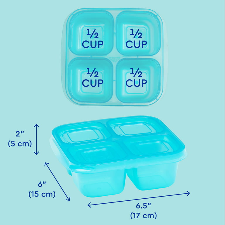 EasyLunchboxes® - Bento Lunch Boxes - Reusable 3-Compartment Food Containers
