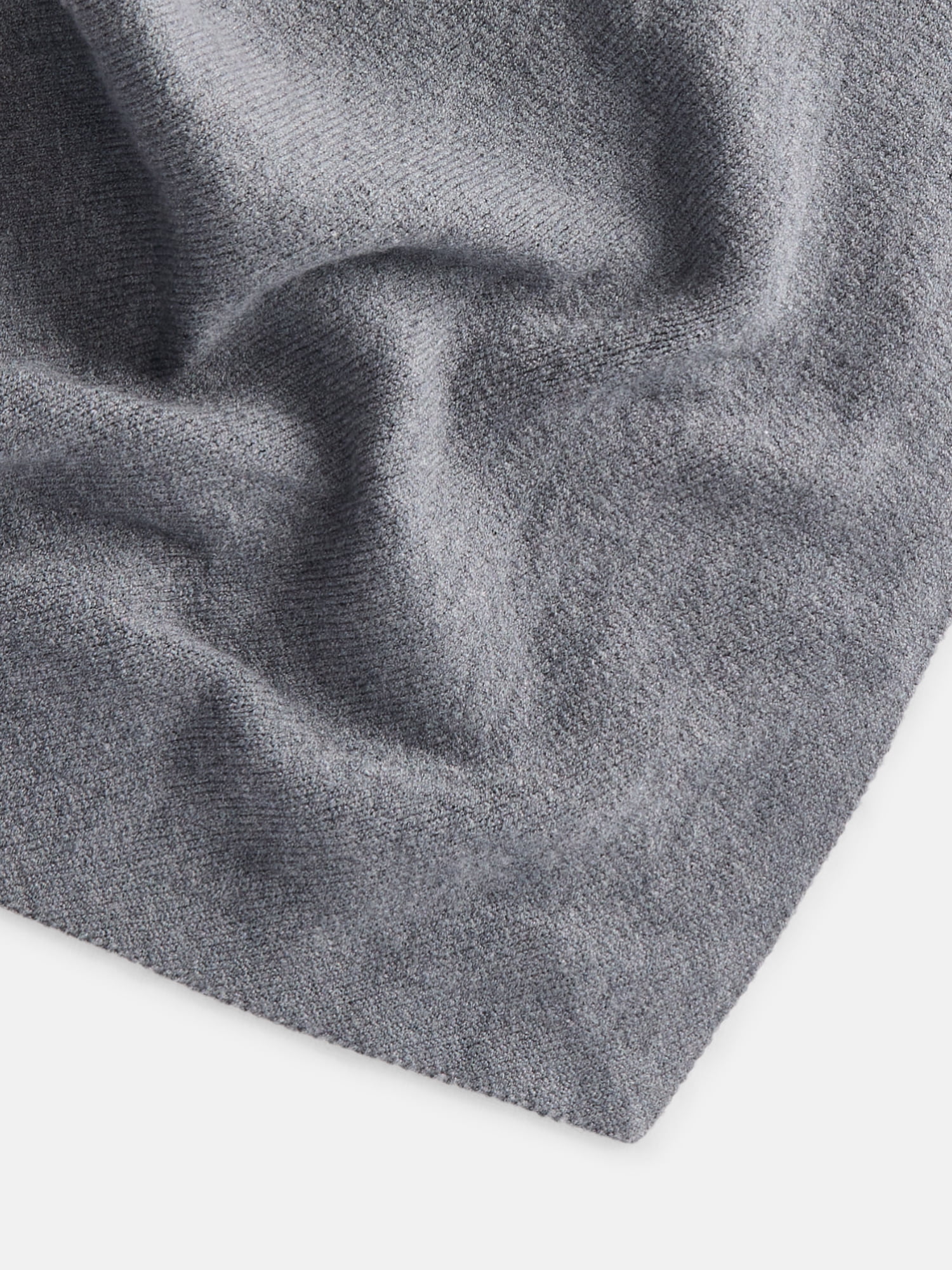 Scenario Women's Solid Knit Kite Scarf, Charcoal Grey Heather