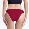 thumbnail image 4 of Clearance! Hontri Women's Panties Cotton Wrap Hip Comfortable Breathable Girly Bikini Thin Belt Triangle Briefs Red,M, 4 of 6