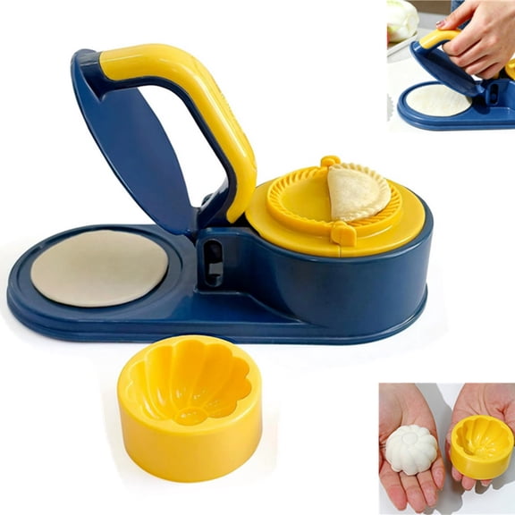 1 Piece 3 In 1 Dumpling Maker Press – Empanada Maker, Baozi Bun Mold, Pastry Dumpling Wrapper Machine for Chinese Food, Ravioli, Pierogi, Hand Pie