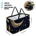thumbnail image 2 of New Moon Symbol Reusable Foldable Oxford Cloth Storage Bins: Large Capacity Shopping Bags for Laundry and More, 2 of 7