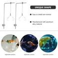 thumbnail image 5 of UEETEK 2Pcs Silver Aluminum Alloy Aquarium Light Stand Adjustable Height for Fish Tanks, 5 of 6