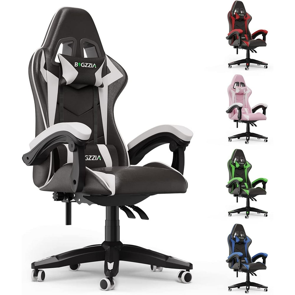Bigzzia Gaming Chair Swivel Heavy Duty Chair Ergonomic Design with