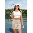 thumbnail image 6 of Pinspark Women's Athletic Tennis Skort Quick Dry High Waisted Golf Skirt with Built-in Shorts and 2 Pockets for Pickleball Workout Running, 6 of 7