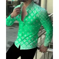 thumbnail image 1 of Polo de manga larga con un solo pecho para hombre, última moda de fiesta de lujo, estilo social, informal, con estampado 3D, tallas S a 6XL, 2024, 1 of 6