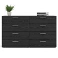 thumbnail image 6 of Home Square 3 Piece Bedroom Set with Dresser and Nightstands in Black Woodgrain, 6 of 21