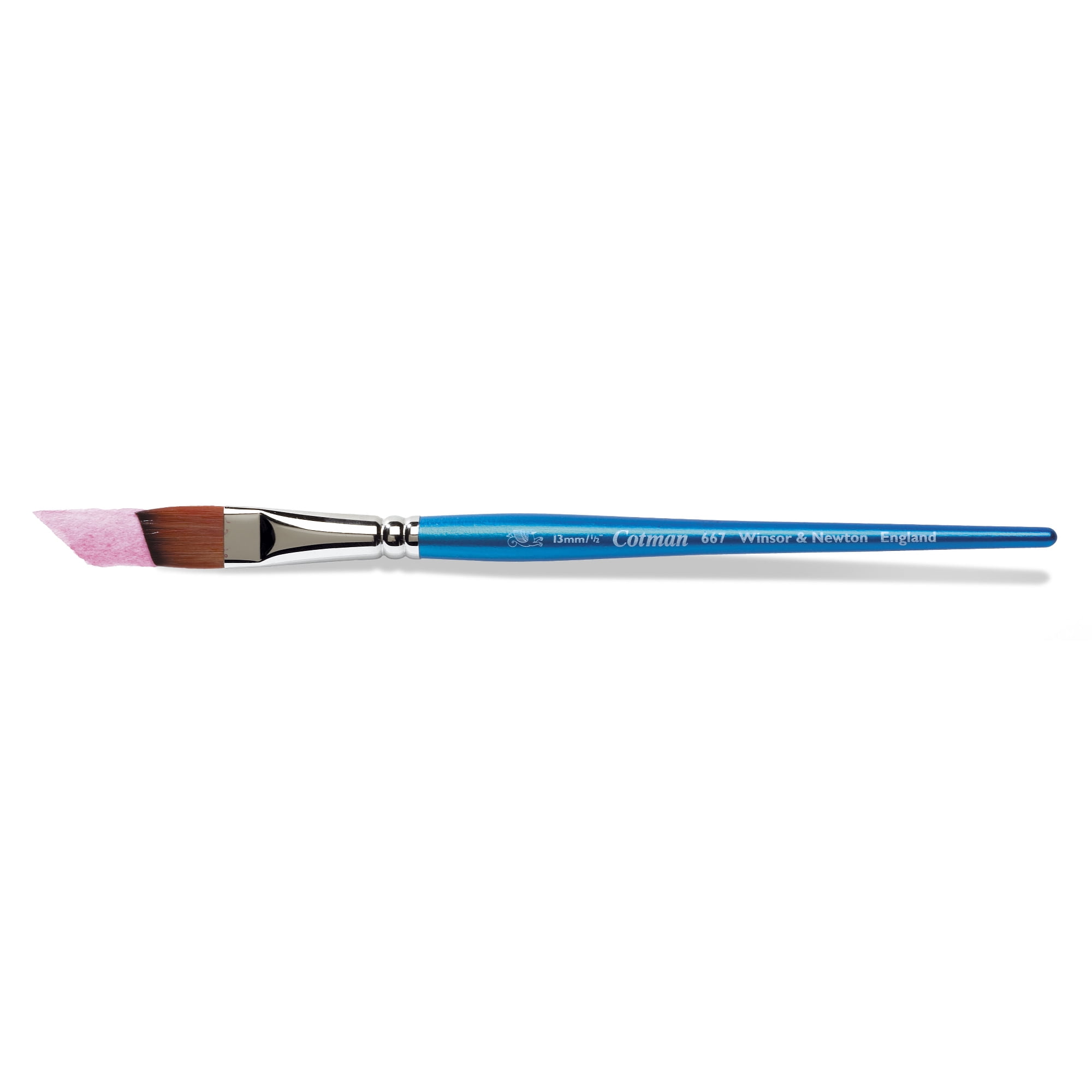 Angle 1/2 Winsor & Newton Cotman Water Colour Series 667 Short Handle Synthetic Brush 