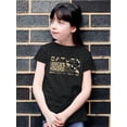 thumbnail image 2 of Saturn Vibes - Cosmic Planet Emoji Design Youth's T-shirt, 2 of 4