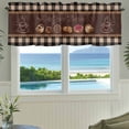 thumbnail image 3 of Vintage Coffee Time Farmhouse Short Window Curtain Valances, Farmhouse Desserts Black White Plaid Rod Pocket Kitchen Valances for Living Room Bedroom Bathroom Cafe 42" x 18", 3 of 8