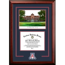 University of Arizona 8.5" x 11" Spirit Graduate Diploma Frame with Campus Images Lithograph