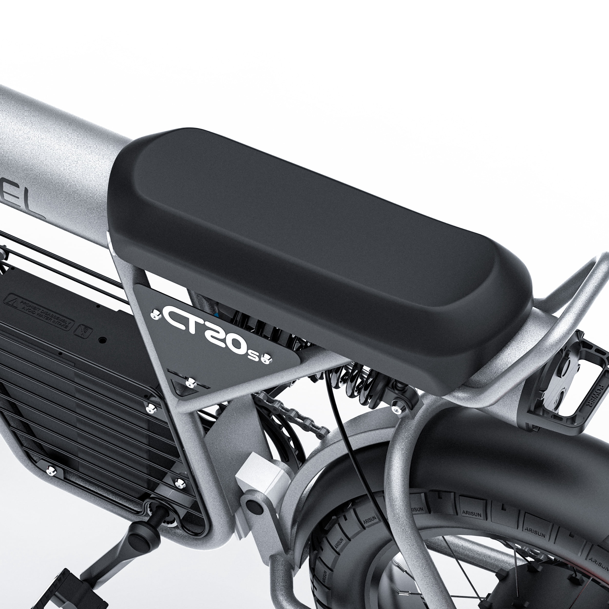 COSWHEEL CT20S Electric Bike - 60V 1500W Motor, 27.5Ah Battery, 20" Fat Tires, 40MPH, Dual Suspension, Shimano 7-Speed