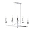 thumbnail image 3 of Savoy House 1-9851-5-67 Davidson Black & Chrome 5 Light Linear Chandelier (3" W x 14"H), 3 of 6