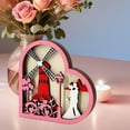 thumbnail image 1 of Decoraciones de mesa BLESIY Regalo del Día de San Valentín corazón de madera estilo A, 1 of 8