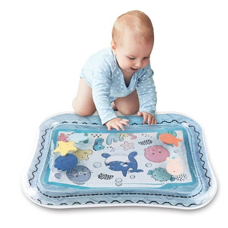 UPC: 0841297180798 | The Peanutshell Tummy Time Water Play Mat for Babies Sea Life