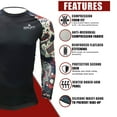 thumbnail image 4 of Gruff Combat Rash Guards Grappling MMA UFC Fighting Style Shirt, Fight Wear for Men and Women Long Sleeves, 4 of 6