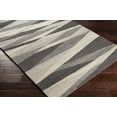 thumbnail image 3 of Hauteloom Garlands Wool Living Room, Bedroom Area Rug - Black, Gray - 2' x 3', 3 of 7