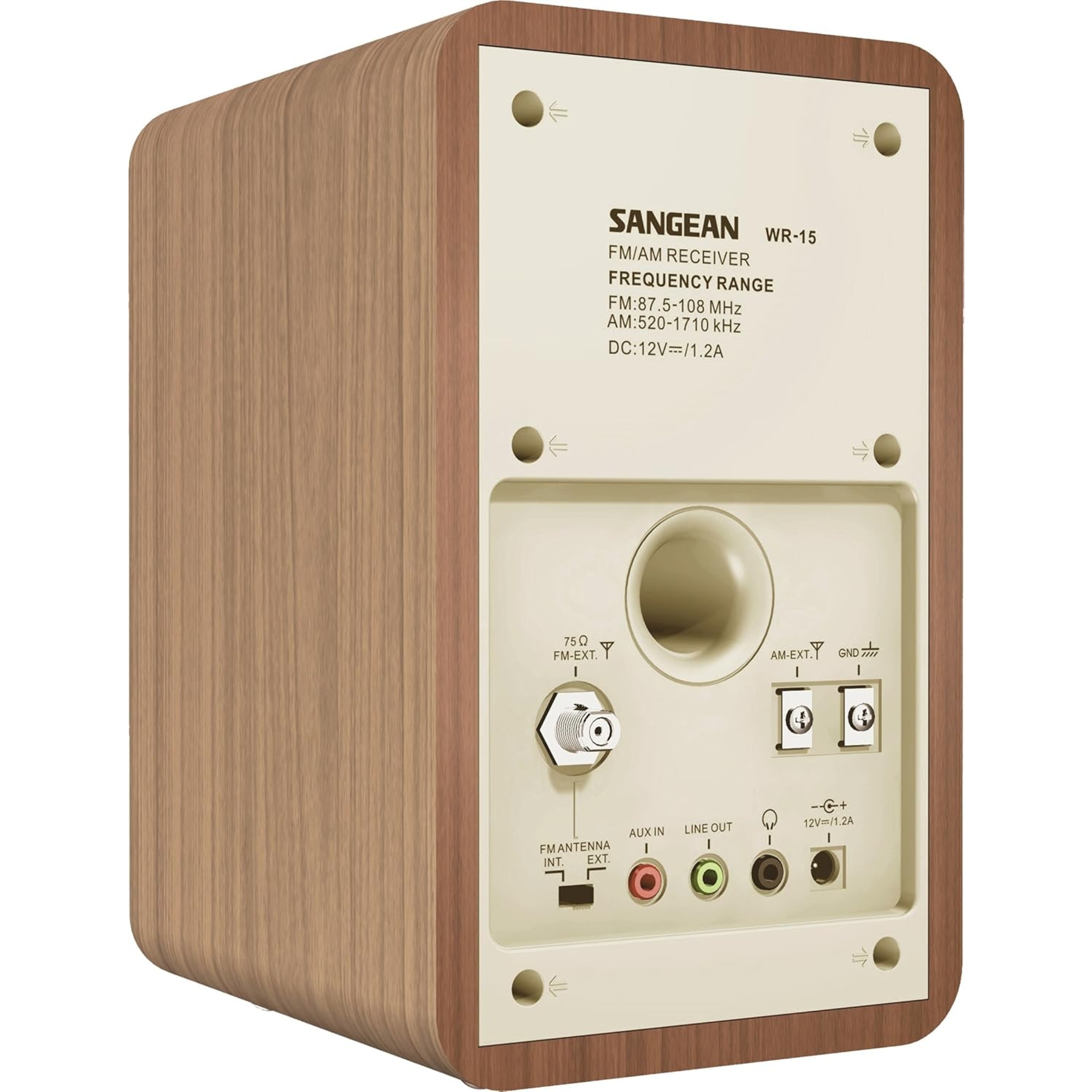 Sangean WR-15WL Am Fm Wooden Cabinet Radio Walnut