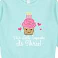 thumbnail image 3 of Inktastic 3rd Birthday Cupcake Girls Cute Toddler Sweatshirt, 3 of 4
