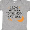 thumbnail image 4 of Inktastic I Love My Papa to the Moon and Back Boys or Girls Baby Bodysuit, 4 of 5