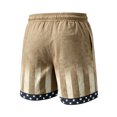 thumbnail image 5 of Dwelliawo Usa 250th Anniversary Shorts Mens Usa Flag Drawstring 4th Of July Shorts Red Blue and White Loose Stars Stripes Forth Of July Baseball Short Pants Earthy Yellow S, 5 of 6
