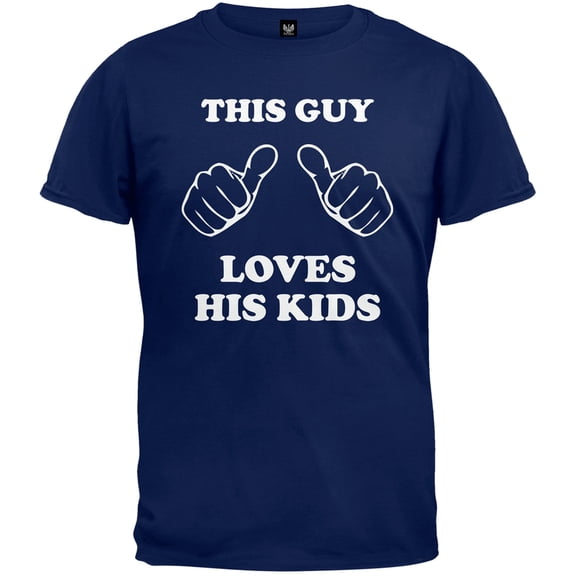 Father's Day - This Guy Loves His Kids T-Shirt - Medium