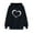 Black, variant on Njoeus Hoodies for Womens Cute Heart Print Sweatshirt Casual Fall Tops Long Sleeve Hooded Pullover with Pocket