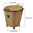 thumbnail image 5 of Camping Trash Can Folding Outdoor Trash Container Large Capacity Foldable Rubbish Holder with Handle Picnics Garbage Can, 5 of 12