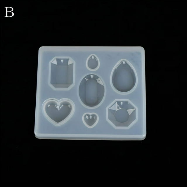 Pendentif Collier Moule en Silicone DIY Résine Décorative pour Fabrication de Bijoux