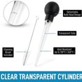 thumbnail image 3 of Turkey Baster With Cleaning Brush - Food Grade Syringe Baster For Cooking & Basting With Detachable, 3 of 5