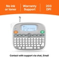 thumbnail image 5 of Rongta Label Maker Machine with Tape, Label Maker Waterproof with QWERTY Keyboard, TM95 12mm Portable Labeler  with 1 Tape for Home Organization, Office or School Supplier , White, 5 of 7