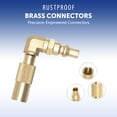 thumbnail image 3 of Flame King Propane RV Quick Connect Elbow Adapter for BlackStone or Flame King Griddle, 3 of 7